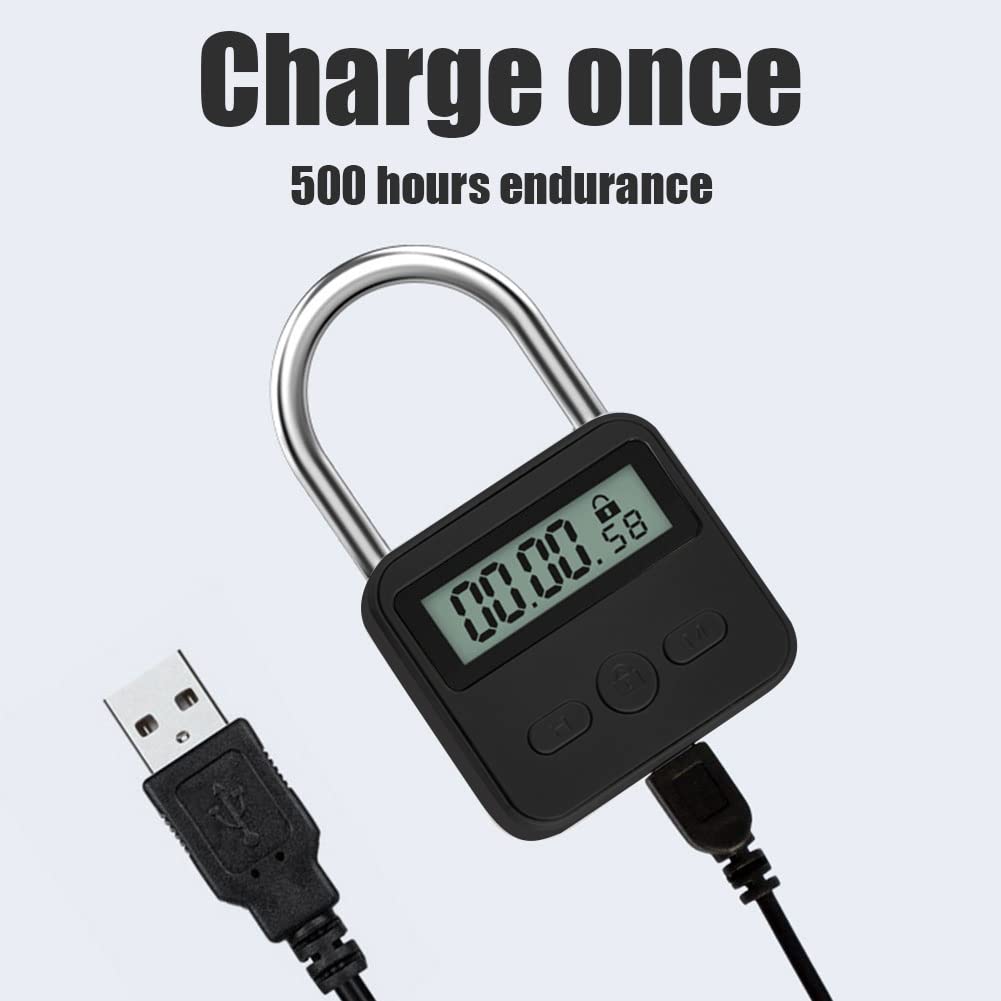 Amazon.co.jp: メタルタイマーロック 最大99時間タイミングロック LCD